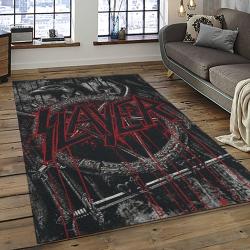 Slayer Band Rectangle Area Rug Carpet For Living Room Home Room Decor Gift For Friends SLA3