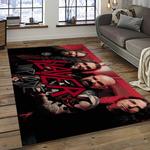 slayer band rectangle area rug carpet for living room home room decor gift for friends dark room sla39