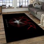 slayer band rectangle area rug carpet for living room home room decor gift for friends dark room sla40
