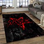 slayer band rectangle area rug carpet for living room home room decor gift for friends dark room sla42