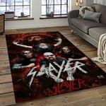 slayer band rectangle area rug carpet for living room home room decor gift for friends dark room sla5