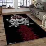 slayer band rectangle area rug carpet for living room home room decor gift for friends dark room sla7