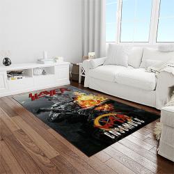 slayer band rectangle area rug carpet for living room home room decor gift for friends light room sla1