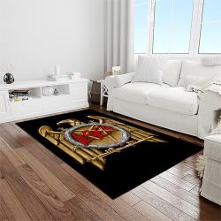 slayer band rectangle area rug carpet for living room home room decor gift for friends light room sla11