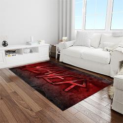 slayer band rectangle area rug carpet for living room home room decor gift for friends light room sla14