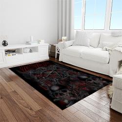 slayer band rectangle area rug carpet for living room home room decor gift for friends light room sla16