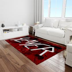 slayer band rectangle area rug carpet for living room home room decor gift for friends light room sla19