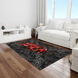 slayer band rectangle area rug carpet for living room home room decor gift for friends light room sla21