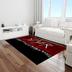slayer band rectangle area rug carpet for living room home room decor gift for friends light room sla38