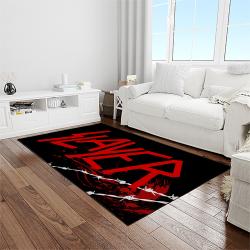 slayer band rectangle area rug carpet for living room home room decor gift for friends light room sla41
