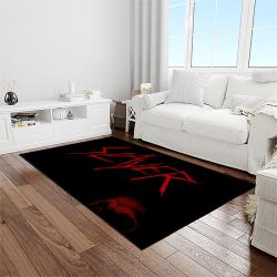 slayer band rectangle area rug carpet for living room home room decor gift for friends light room sla43