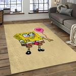 spongebob squarepants cartoon carpet rectangle area rug for living room home room decor gift for friends dark room sbsq10