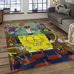 spongebob squarepants cartoon carpet rectangle area rug for living room home room decor gift for friends dark room sbsq11