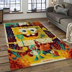 spongebob squarepants cartoon carpet rectangle area rug for living room home room decor gift for friends dark room sbsq14