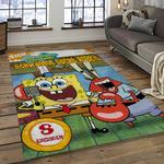 spongebob squarepants cartoon carpet rectangle area rug for living room home room decor gift for friends dark room sbsq17