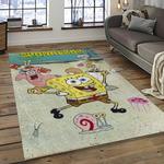 spongebob squarepants cartoon carpet rectangle area rug for living room home room decor gift for friends dark room sbsq30