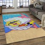 spongebob squarepants cartoon carpet rectangle area rug for living room home room decor gift for friends dark room sbsq32