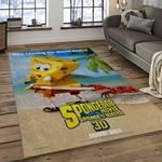 spongebob squarepants cartoon carpet rectangle area rug for living room home room decor gift for friends dark room sbsq34