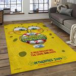 spongebob squarepants cartoon carpet rectangle area rug for living room home room decor gift for friends dark room sbsq42