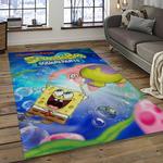 spongebob squarepants cartoon carpet rectangle area rug for living room home room decor gift for friends dark room sbsq44