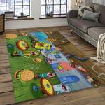 spongebob squarepants cartoon carpet rectangle area rug for living room home room decor gift for friends dark room sbsq47