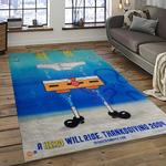spongebob squarepants cartoon carpet rectangle area rug for living room home room decor gift for friends dark room sbsq52