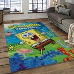 spongebob squarepants cartoon carpet rectangle area rug for living room home room decor gift for friends dark room sbsq53