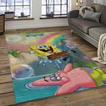 spongebob squarepants cartoon carpet rectangle area rug for living room home room decor gift for friends dark room sbsq54