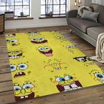 spongebob squarepants cartoon carpet rectangle area rug for living room home room decor gift for friends dark room sbsq8