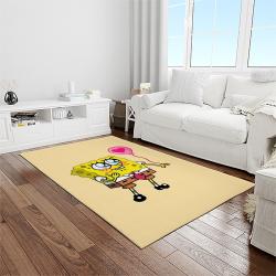 spongebob squarepants cartoon carpet rectangle area rug for living room home room decor gift for friends light room sbsq10
