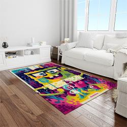 spongebob squarepants cartoon carpet rectangle area rug for living room home room decor gift for friends light room sbsq13