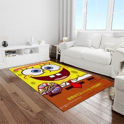 spongebob squarepants cartoon carpet rectangle area rug for living room home room decor gift for friends light room sbsq20