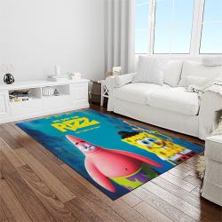 spongebob squarepants cartoon carpet rectangle area rug for living room home room decor gift for friends light room sbsq23