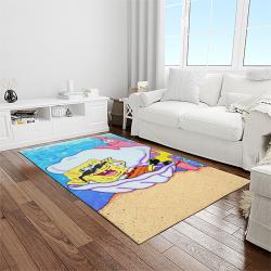 spongebob squarepants cartoon carpet rectangle area rug for living room home room decor gift for friends light room sbsq32