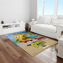 spongebob squarepants cartoon carpet rectangle area rug for living room home room decor gift for friends light room sbsq34