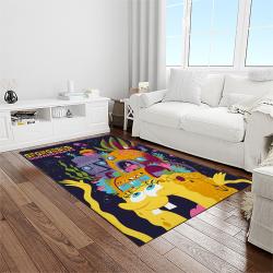 spongebob squarepants cartoon carpet rectangle area rug for living room home room decor gift for friends light room sbsq37
