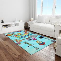 spongebob squarepants cartoon carpet rectangle area rug for living room home room decor gift for friends light room sbsq41