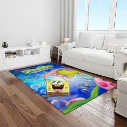 spongebob squarepants cartoon carpet rectangle area rug for living room home room decor gift for friends light room sbsq44