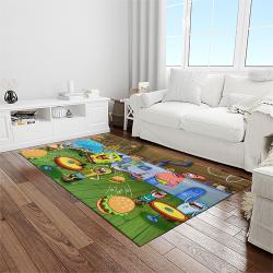 spongebob squarepants cartoon carpet rectangle area rug for living room home room decor gift for friends light room sbsq47