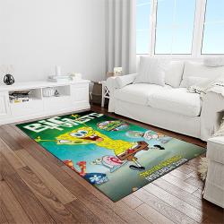 spongebob squarepants cartoon carpet rectangle area rug for living room home room decor gift for friends light room sbsq50