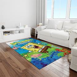 spongebob squarepants cartoon carpet rectangle area rug for living room home room decor gift for friends light room sbsq53