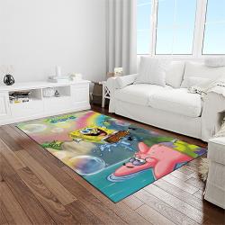 spongebob squarepants cartoon carpet rectangle area rug for living room home room decor gift for friends light room sbsq54