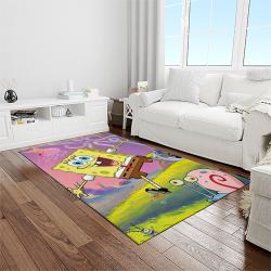 spongebob squarepants cartoon carpet rectangle area rug for living room home room decor gift for friends light room sbsq56