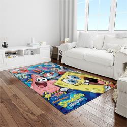spongebob squarepants cartoon carpet rectangle area rug for living room home room decor gift for friends light room sbsq59