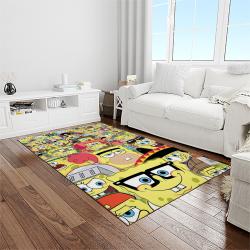 spongebob squarepants cartoon carpet rectangle area rug for living room home room decor gift for friends light room sbsq7