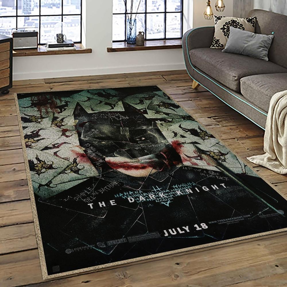 The Dark Knight Movie Carpet Rectangle Area Rug For Living Room Home Room Decor Gift For Friends And Family TDN33 the dark knight movie carpet rectangle area rug for living room home room decor gift for friends and family dark room tdn33