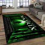 the matrix movie rectangle area rug for living room home room decor gift for friends and family dark room
