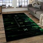 the matrix movie rectangle area rug for living room home room decor gift for friends and family dark room