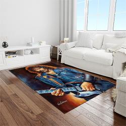 tony iommi guitarist rectangle area rug for living room home room decor gift for friends and family light room tim19