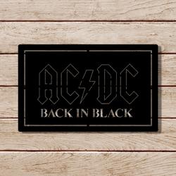 acdc back in black metal led sign man cave home bar wall art decor 2079 6